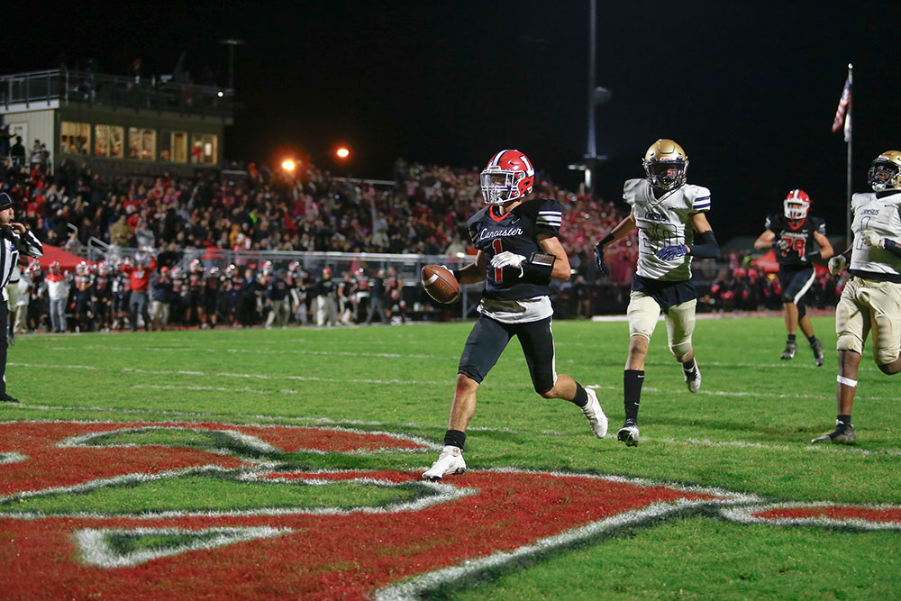 Legend crossing the goal line