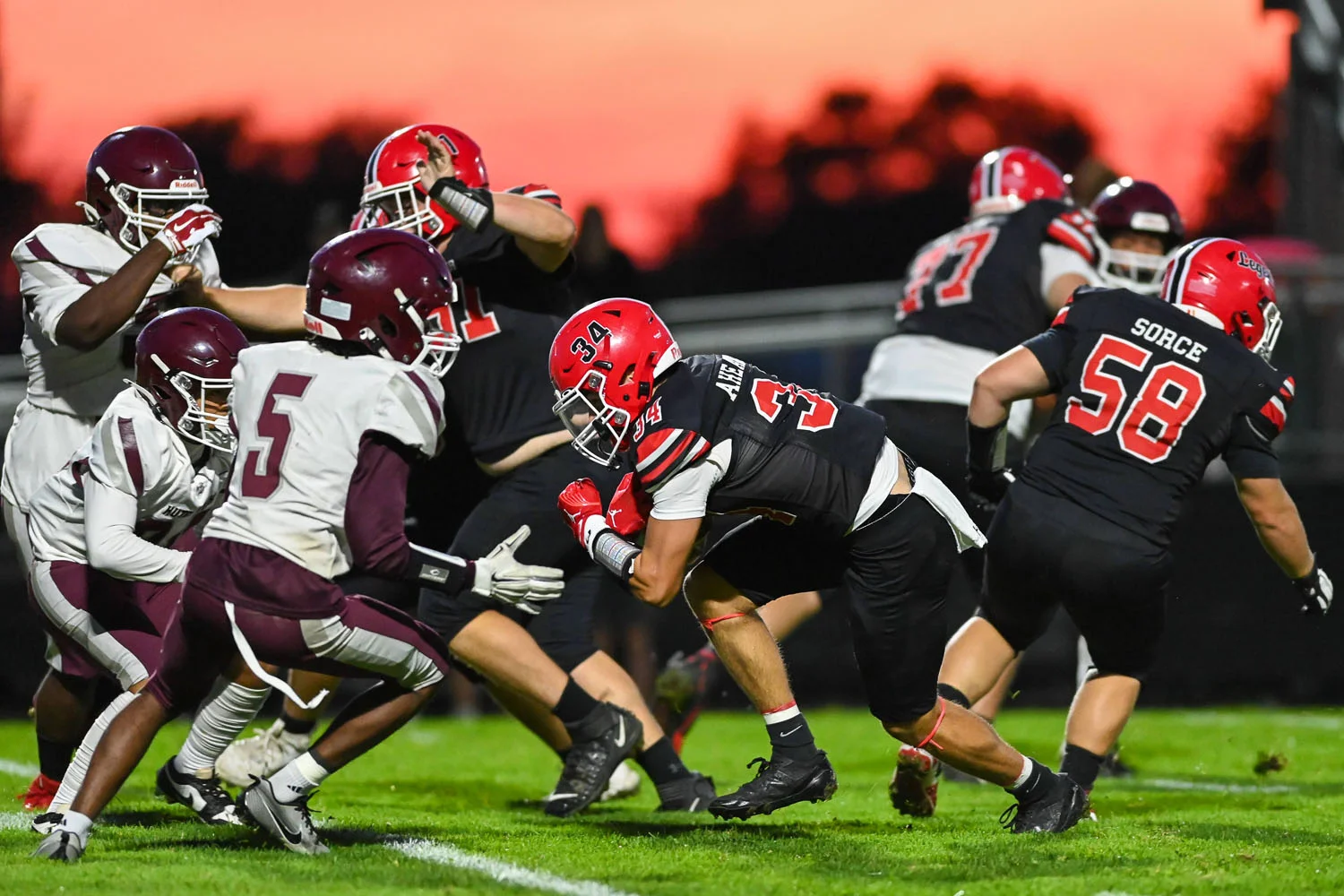 RB headed to the Goal line