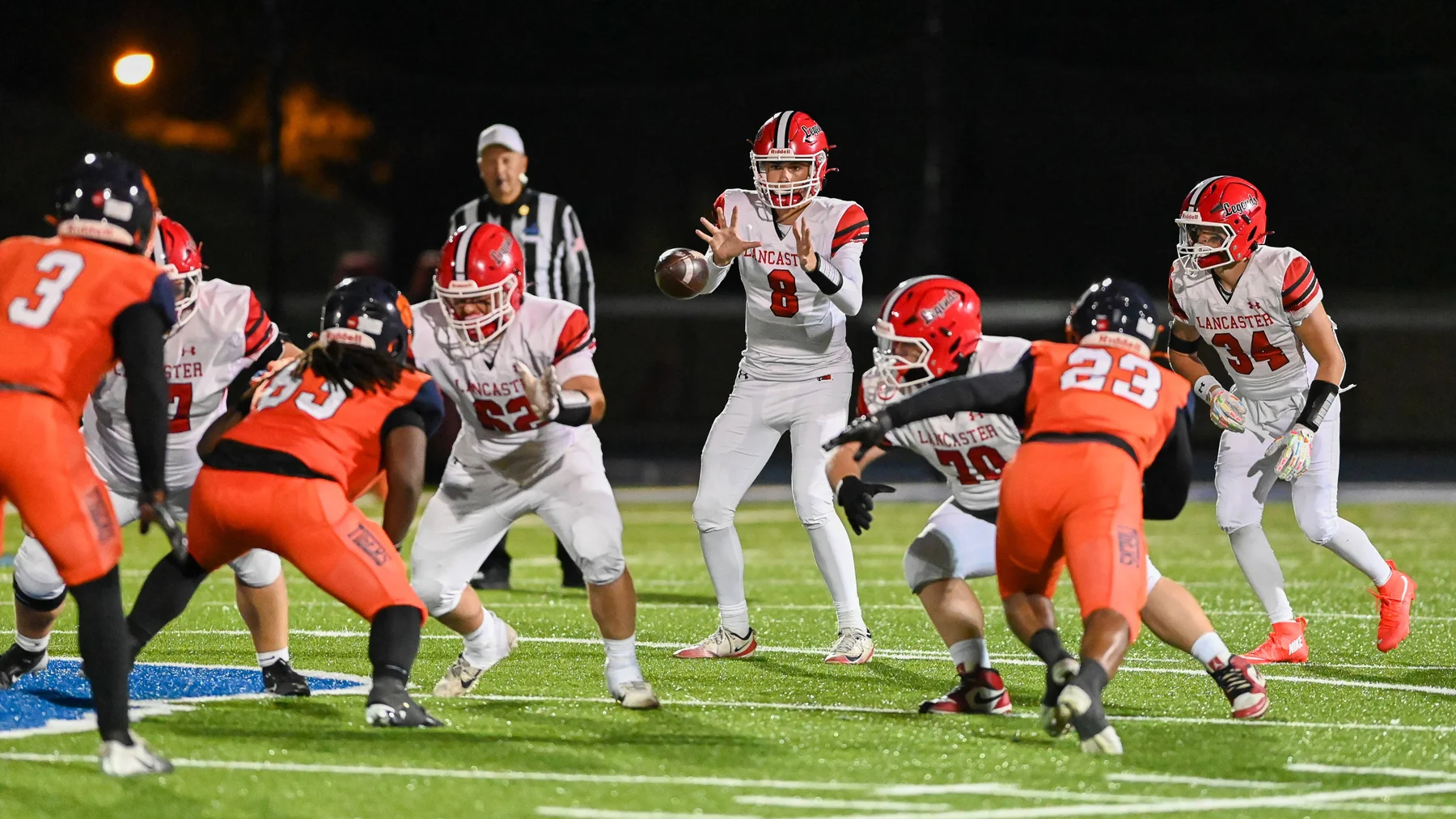 QB getting the snap