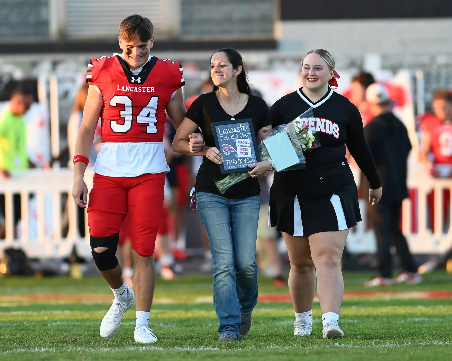 Lancaster Legend Cheerleader and family