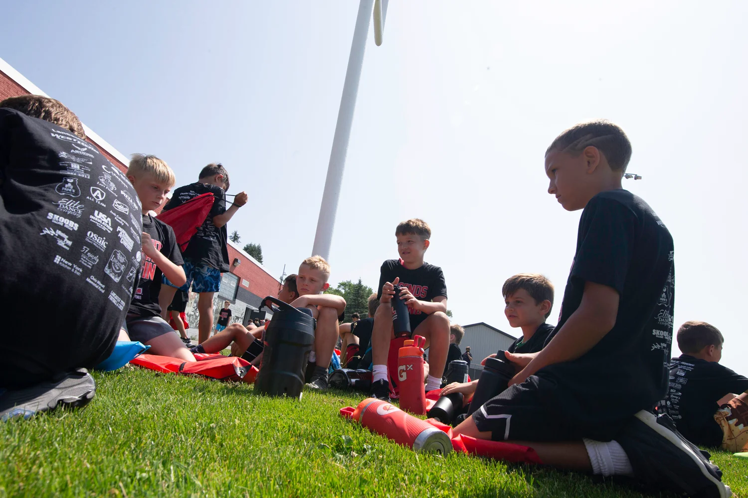 Campers at Fot=yle-Kling Field at the Lancaster Football Camp 2026