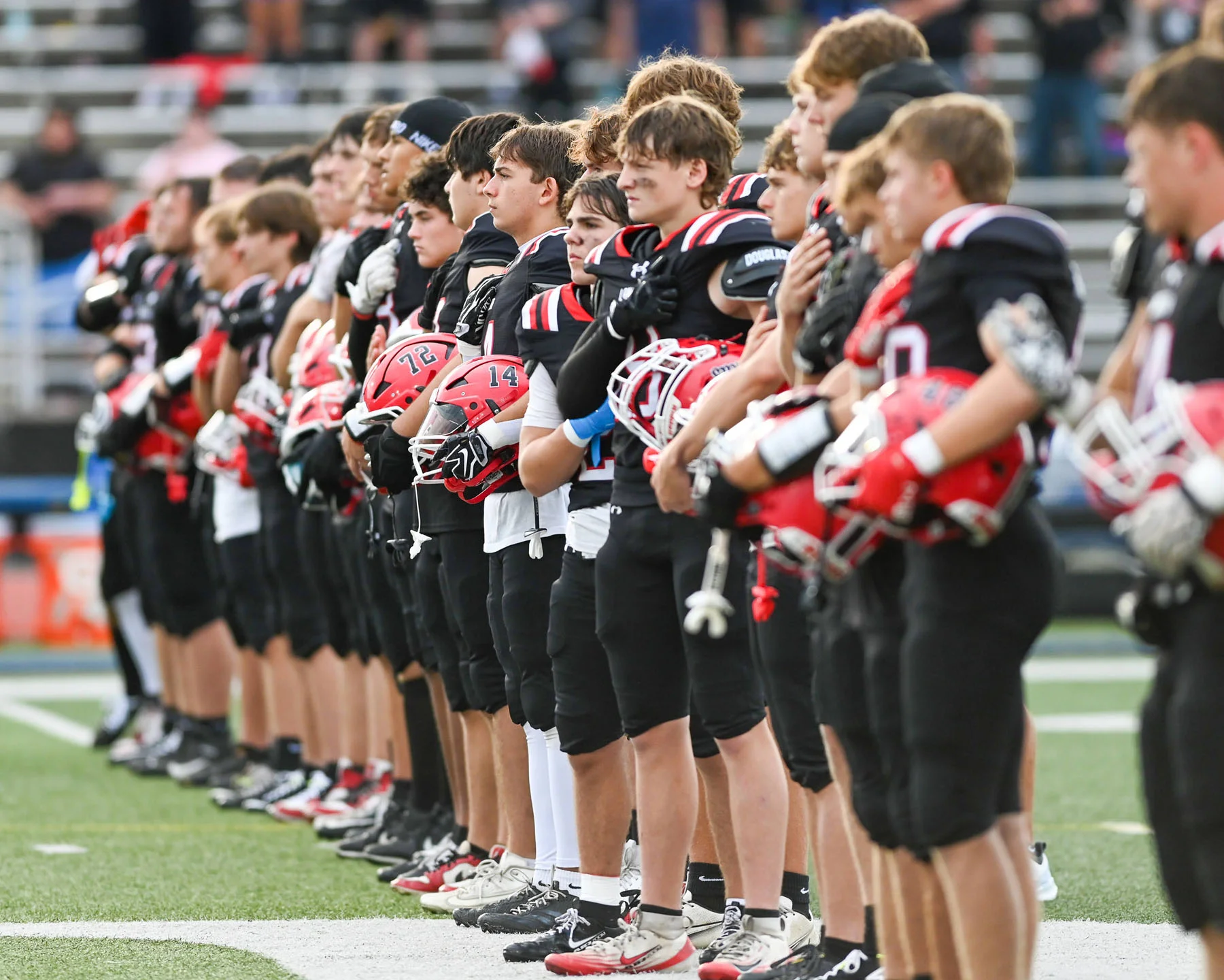 Lancaster Legends during the National Anthem