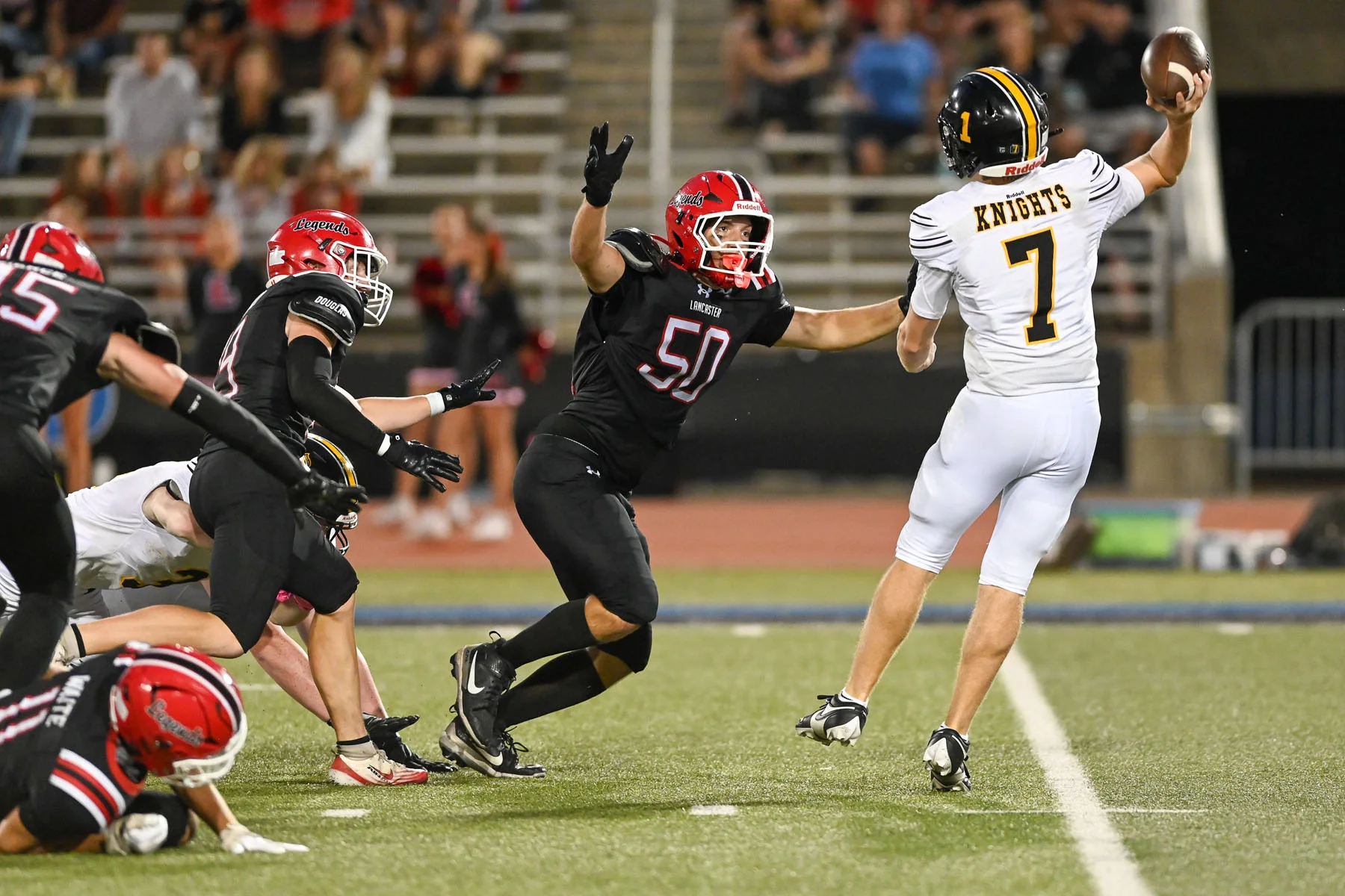 DL getting after the QB